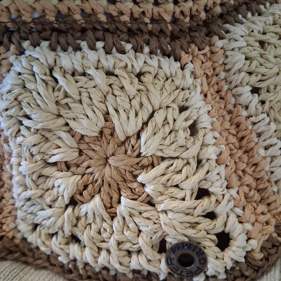 Peter Grimm x Free People Fergie Crochet Granny Square Bucket Hat Boho Beach FP - Picture 5 of 10